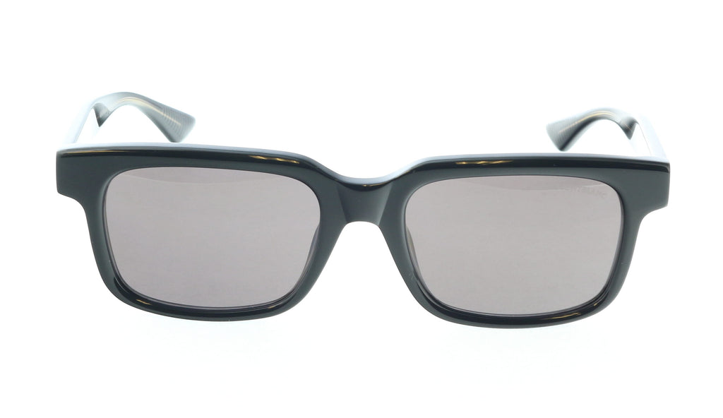 Montblanc MB0383S-001 Bold Black Square Sunglasses Minimalist Statement
