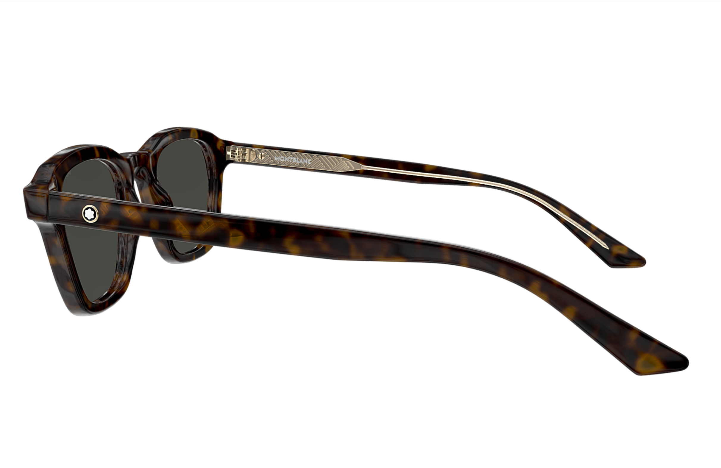 Montblanc MB0384S-002 Tortoise Square Sunglasses Classic Meets Trend