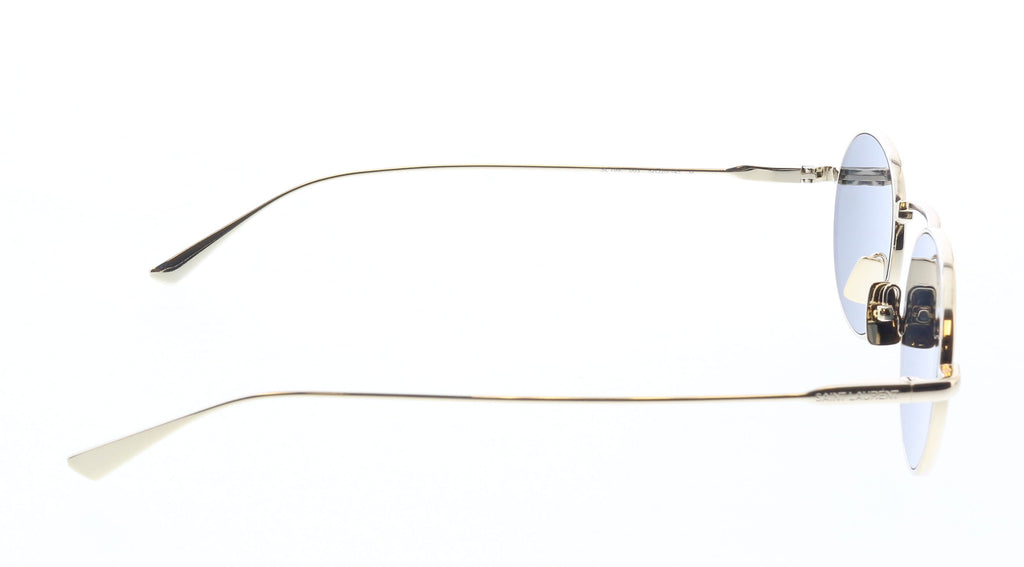 Saint Laurent SL 799-003 Golden Statement: Round Metal Sunglasses with Sleek