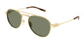 Saint Laurent SL 708 003 Mens Sunglasses Gold Metal Frame with Green Lenses