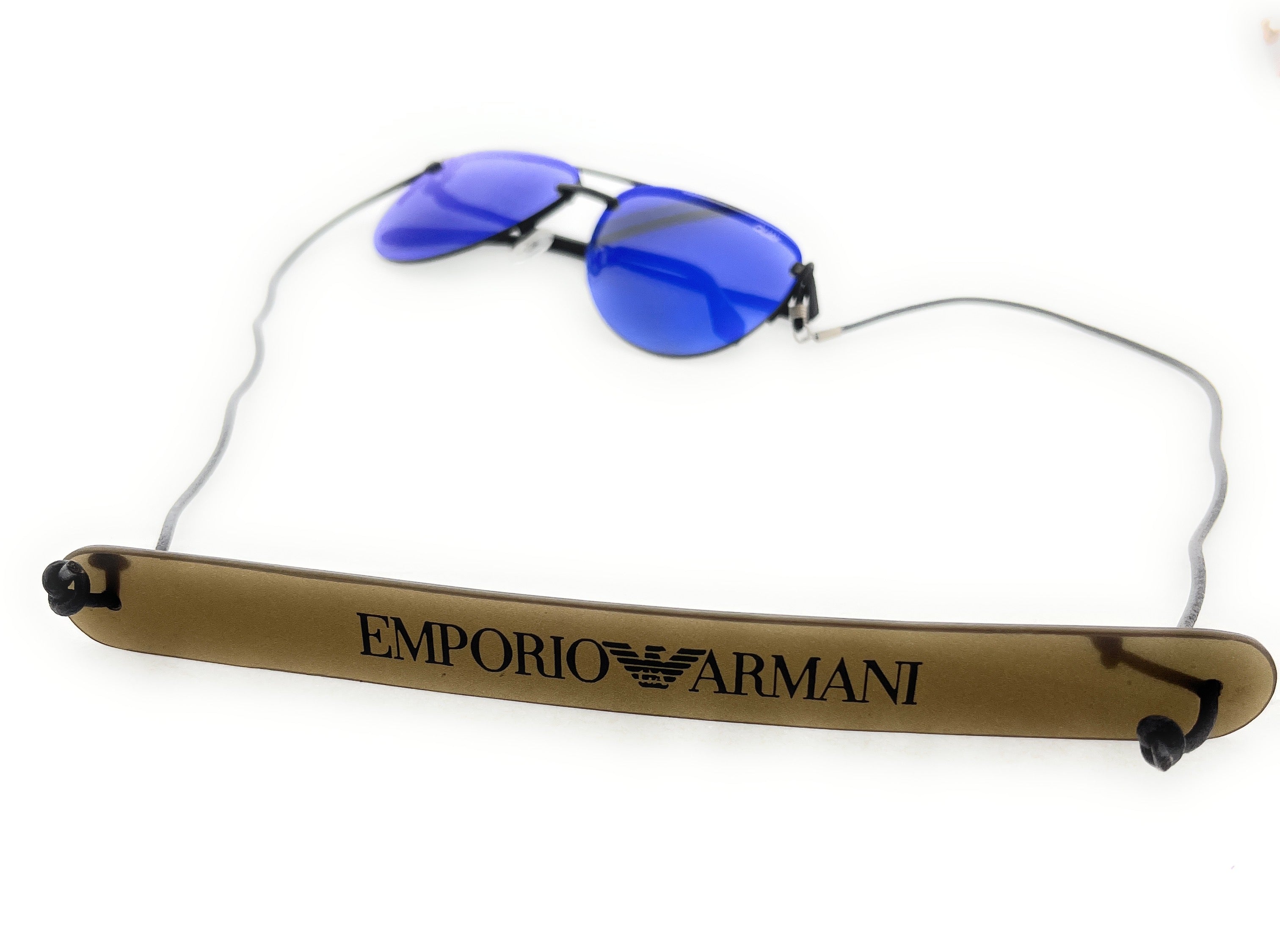 Emporio Armani Bronze Rubber Eyewear Strap