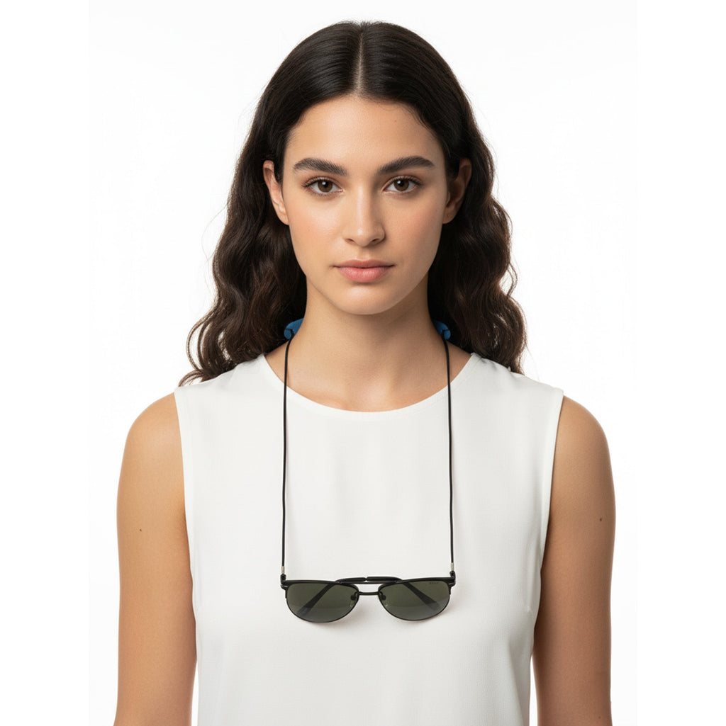 Emporio Armani Blue Rubber Eyewear Strap