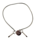 Emporio Armani Clear Rubber Cord Chain with Carabiner Clips