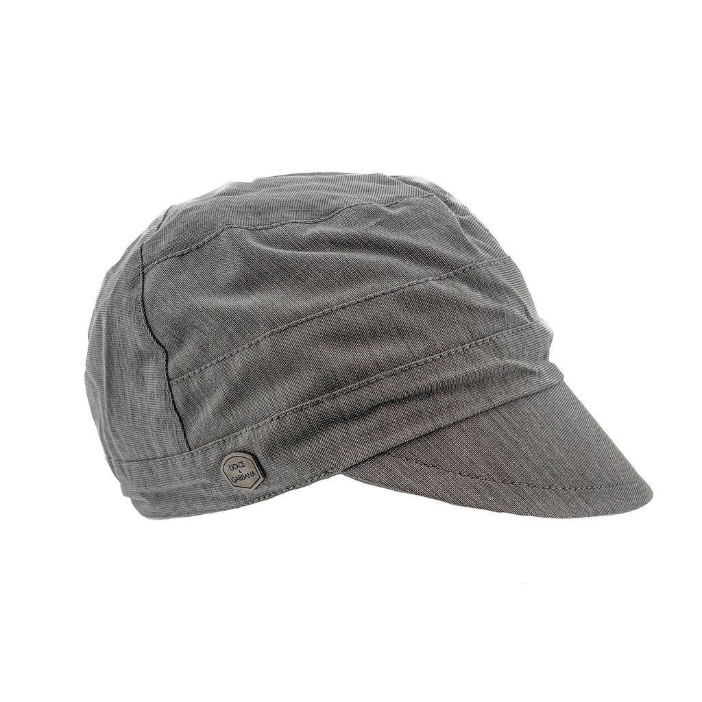 Dolce & Gabbana  Light Grey Fine Light Cotton Flat Cap-60