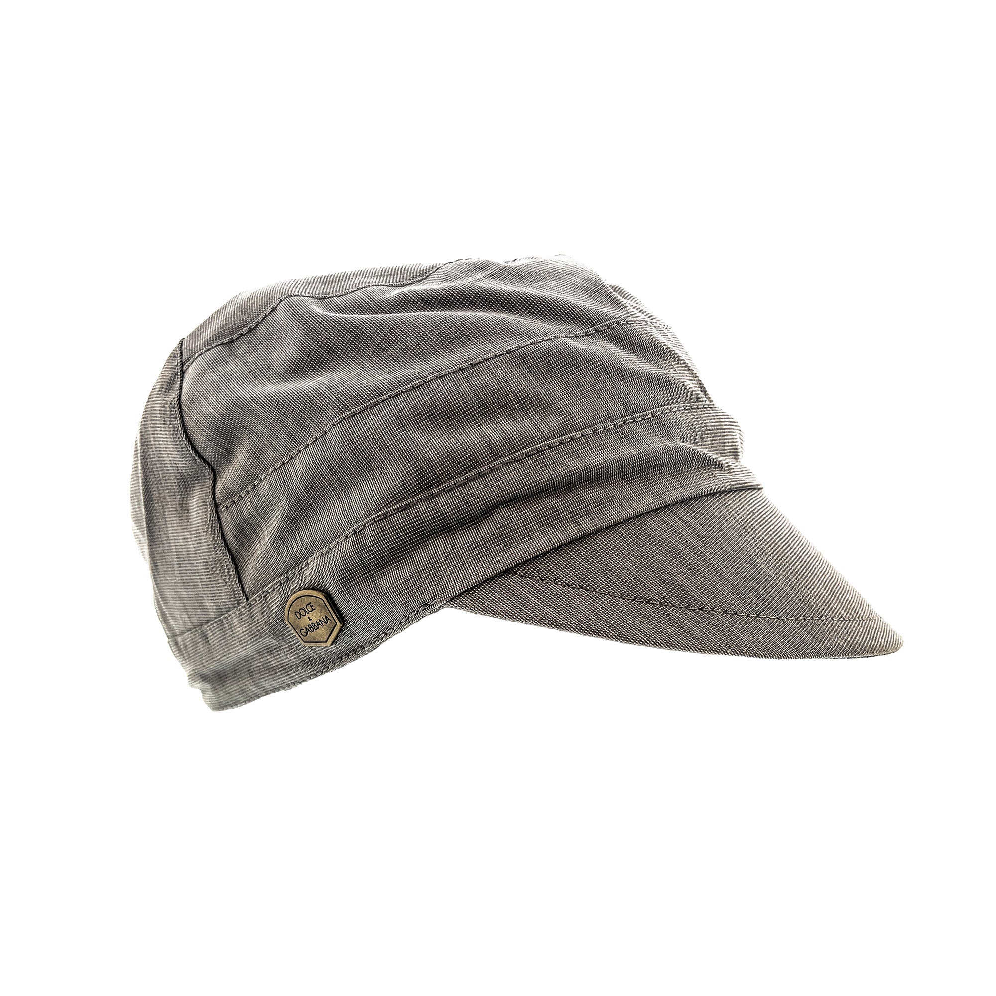 Dolce & Gabbana  Light Grey Fine Light Cotton Flat Cap-59
