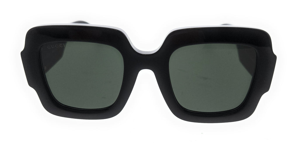 Gucci GG1547S-001 Black Grey Square Sunglasses