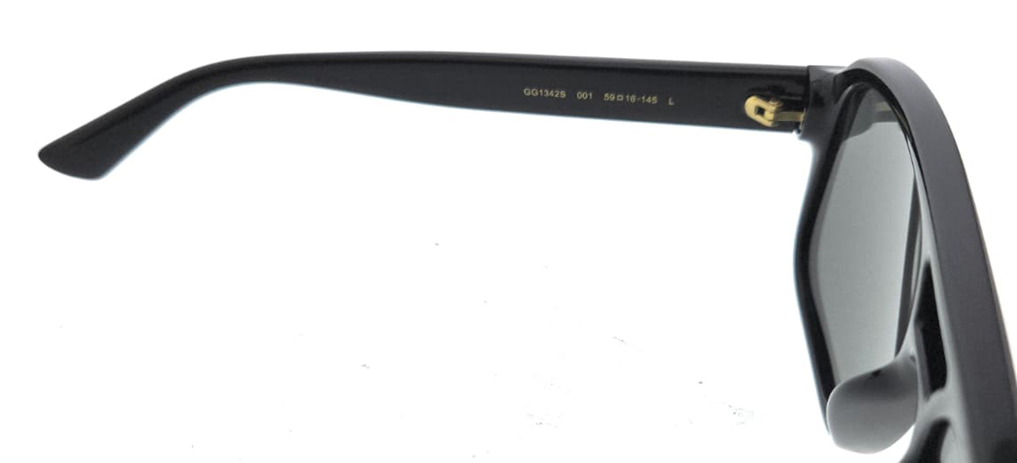 Gucci GG1342S-001 Black Smoke Pilot Sunglasses