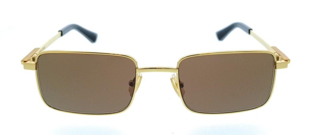 Bottega Veneta BV1469S-005 Rectangle Brown Lens Unisex Sunglasses