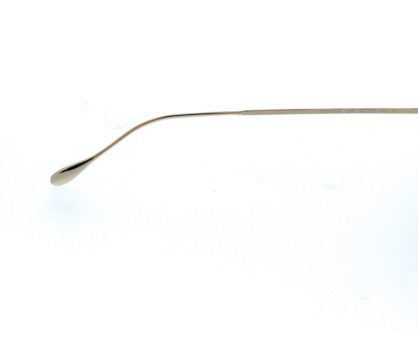 Gucci GG1813S-008 Gold Square Sunglasses Gradient Lens Unisex Sunglasses
