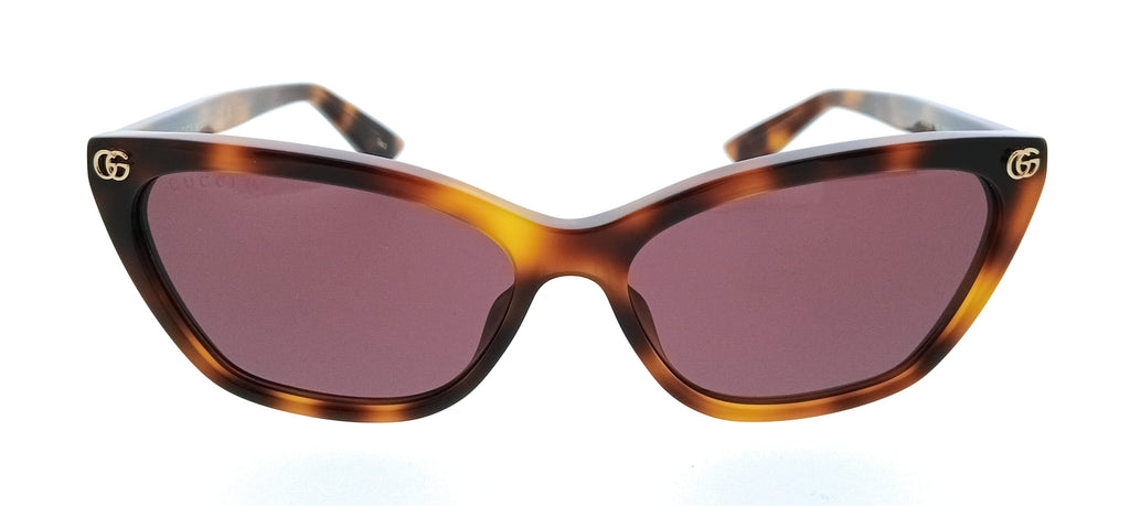 Gucci GG1815S-002 Tortoise Cat Eye Slim Womens Sunglasses