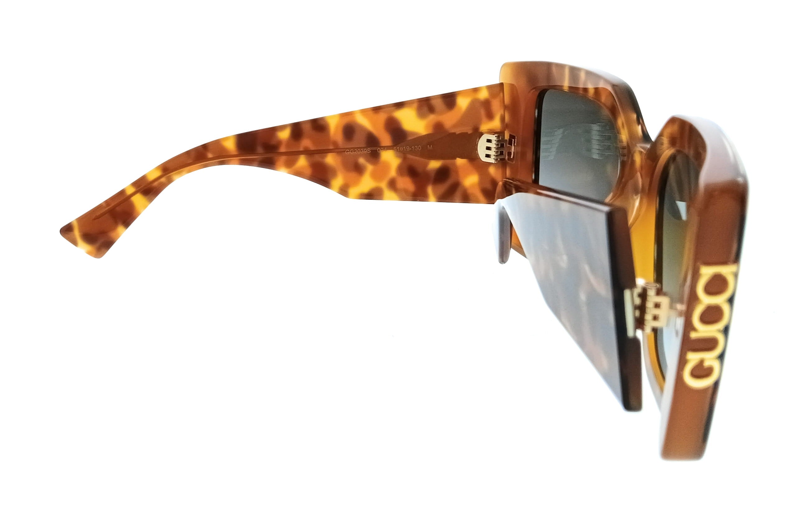 Gucci GG2039S-004 Havana Square Women’s Sunglasses
