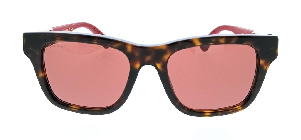 Gucci GG2089S-003 Havana Red Square Men’s Sunglasses