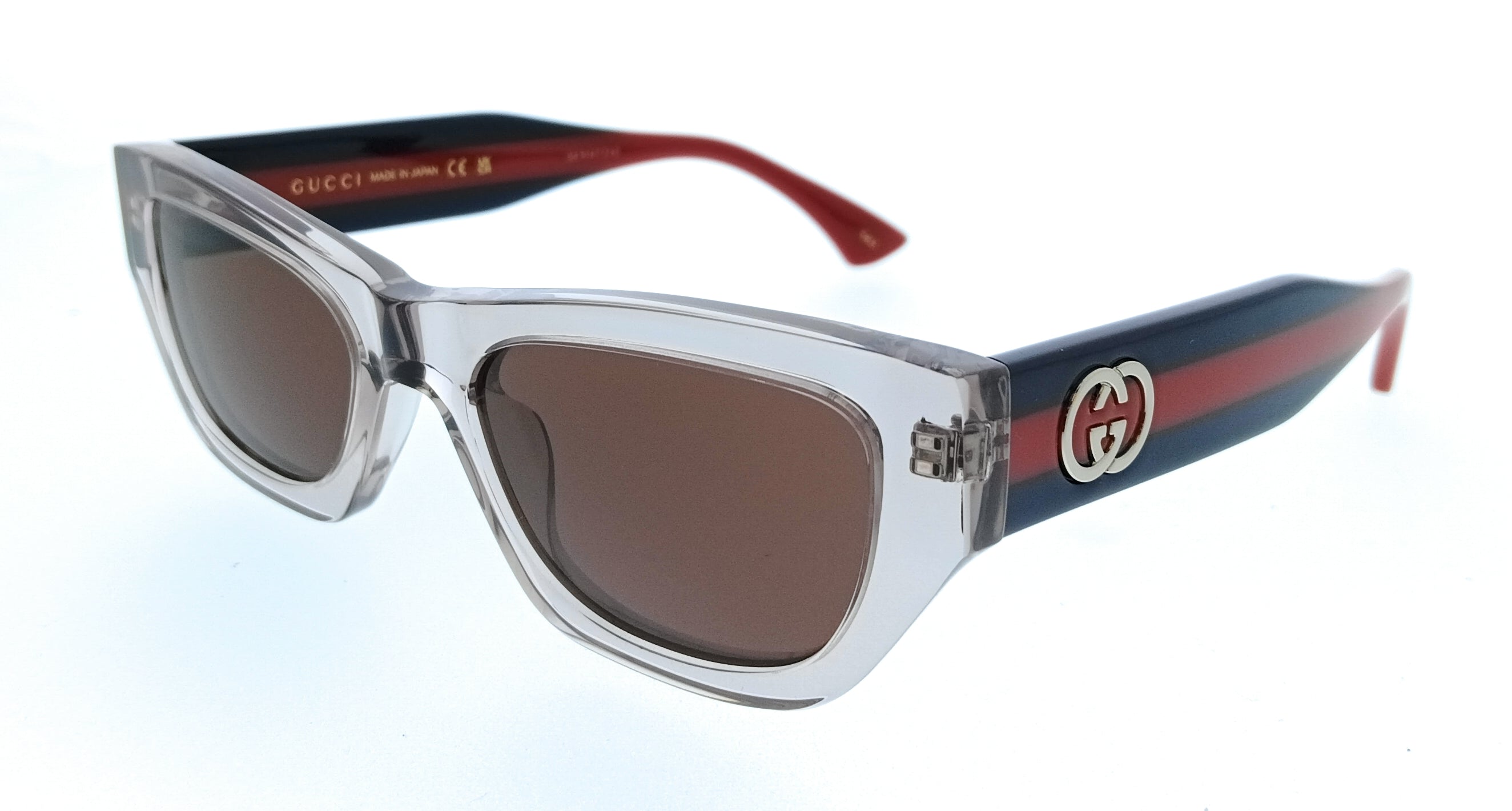 Gucci GG2116S-005 Grey Rectangle Women’s Sunglasses