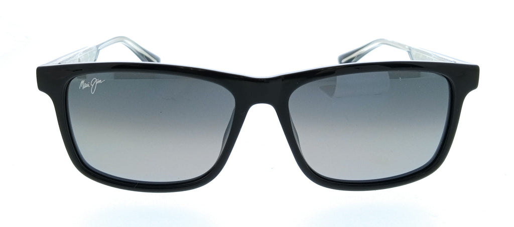 Maui Jim MJ0587S-001 Okina Black Square Mens Sunglasses