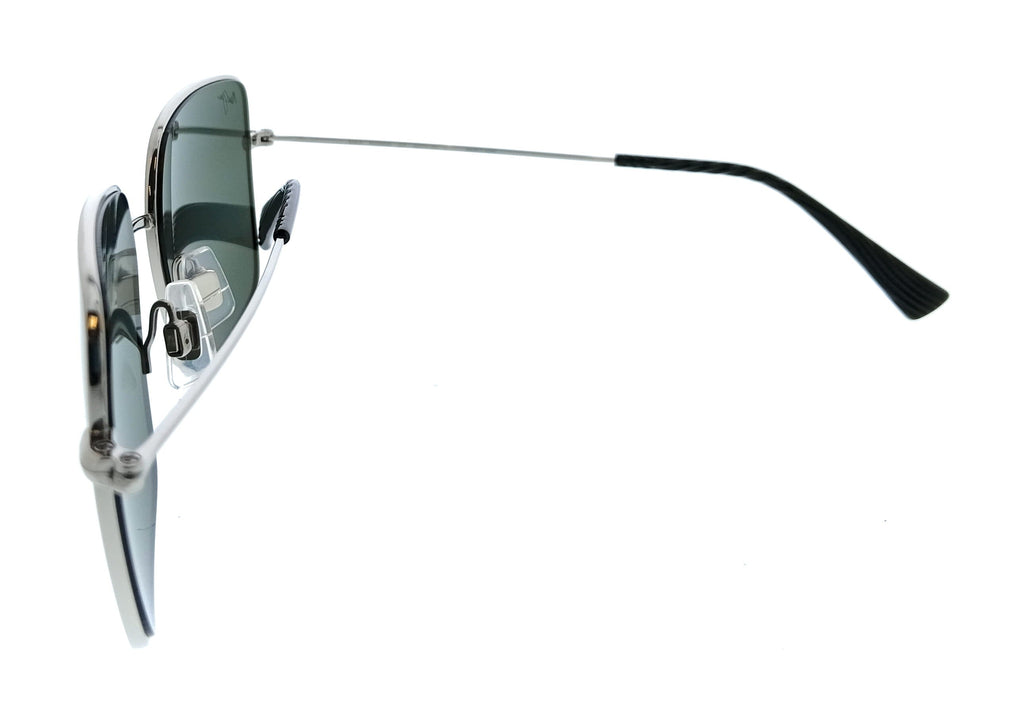 Maui Jim MJ0590S-001 Lipine Silver Square Mens Sunglasses