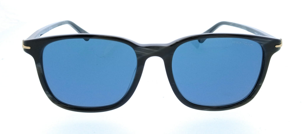 Montblanc MB0338S-006 Black Square Mens Sunglasses