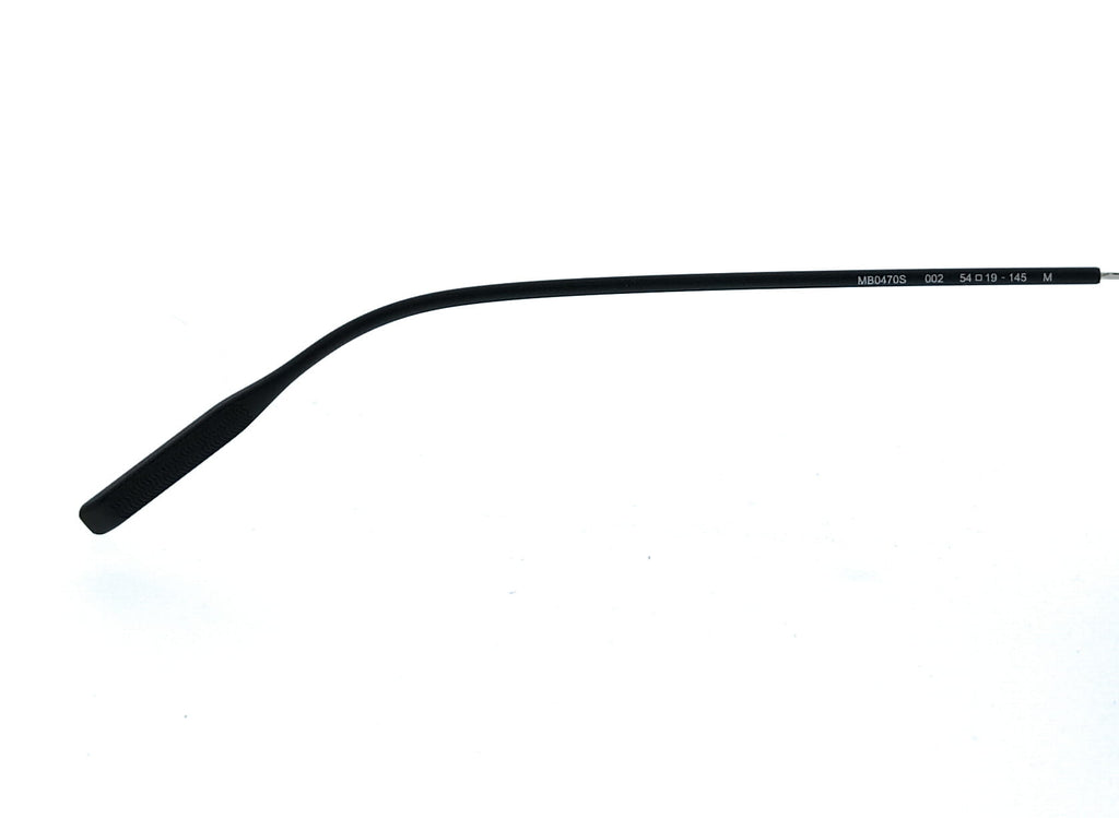 Montblanc MB0470S-002 Silver Rimless Square Mens Sunglasses