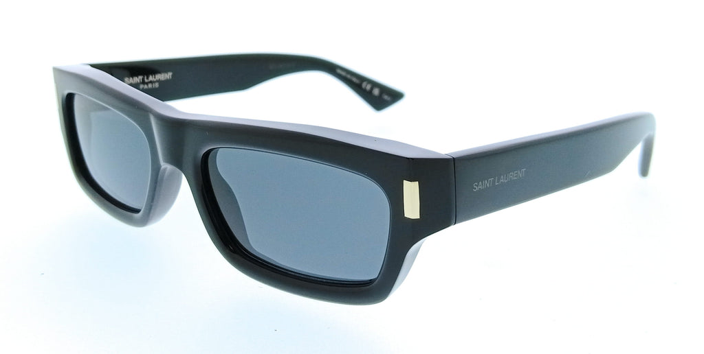 Saint Laurent SL 837-001 Black Rectangle Mens Sunglasses