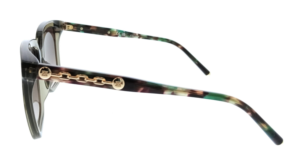 ESCADA ESE61 981 Ladies Crystal Olive Square Chain Link Sunglasses