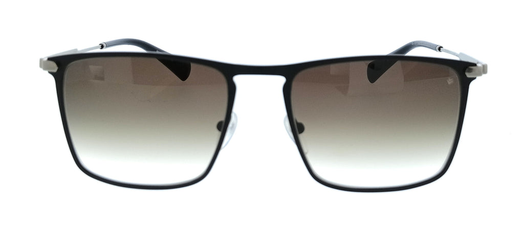 John Varvatos JV567 0BLA Mens Black Square Sunglasses