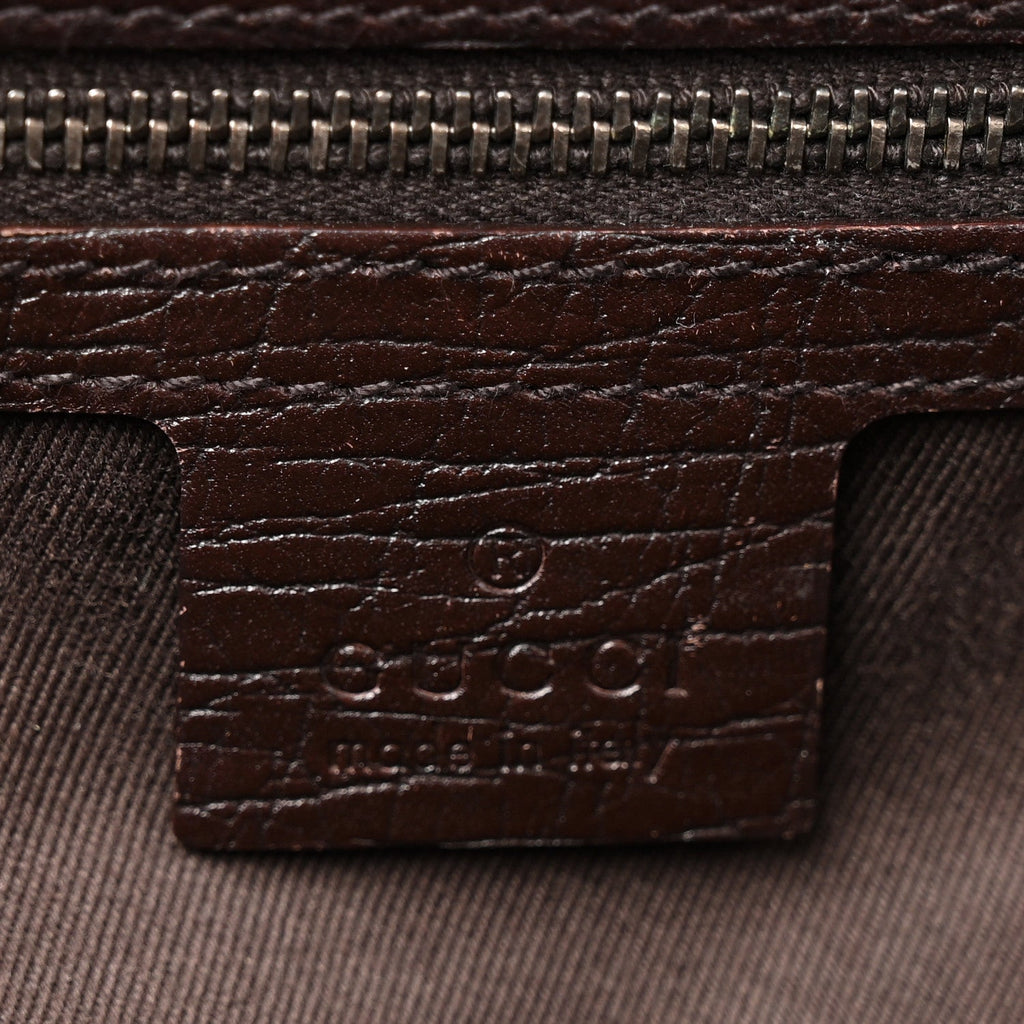 Monogram Bamboo Bullet Bag Dark Brown