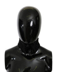 Dolce & Gabbana Black Fur Neck Collar Wrap Lambskin Women's Scarf