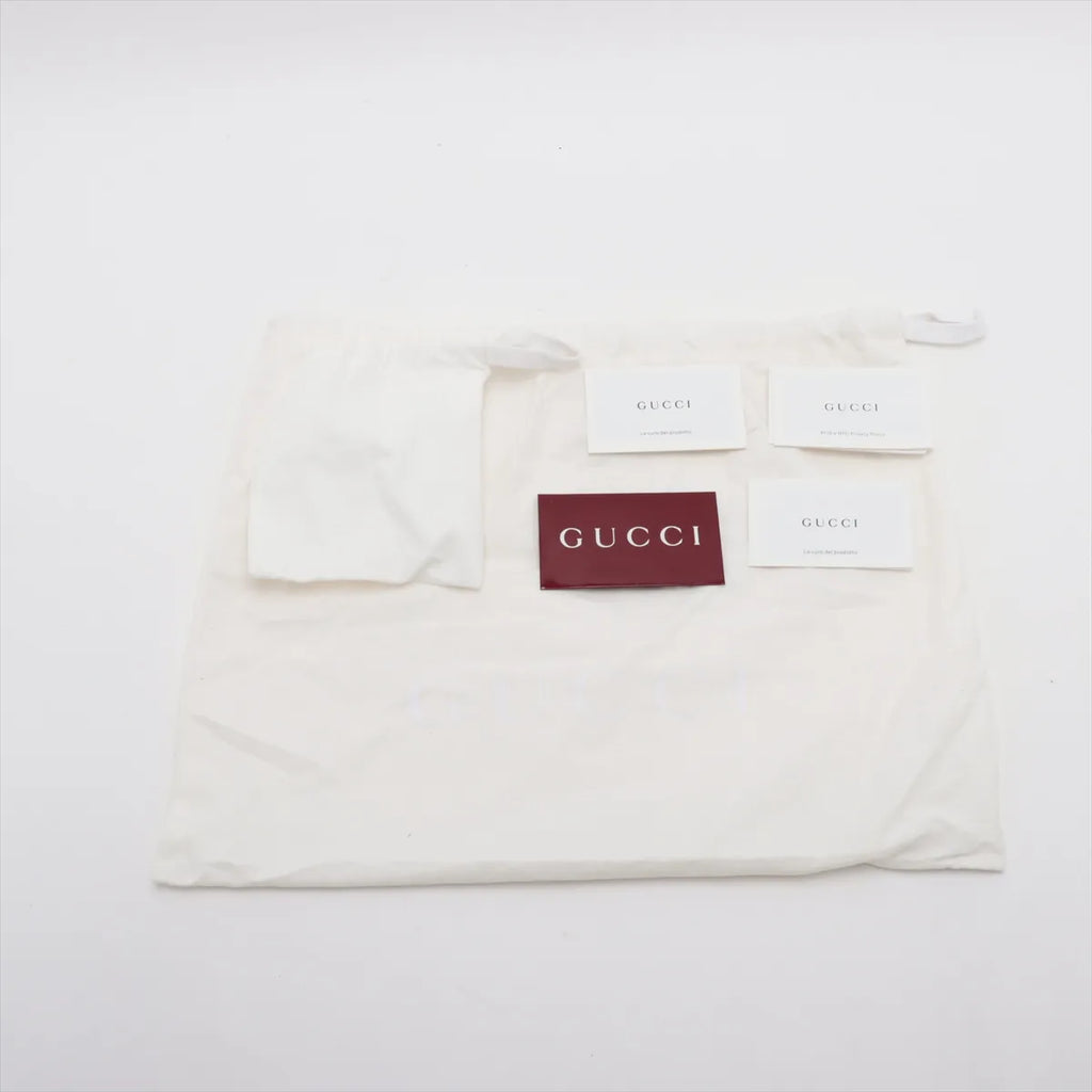 Gucci GG Canvas Leather Shoulder Bag Blue