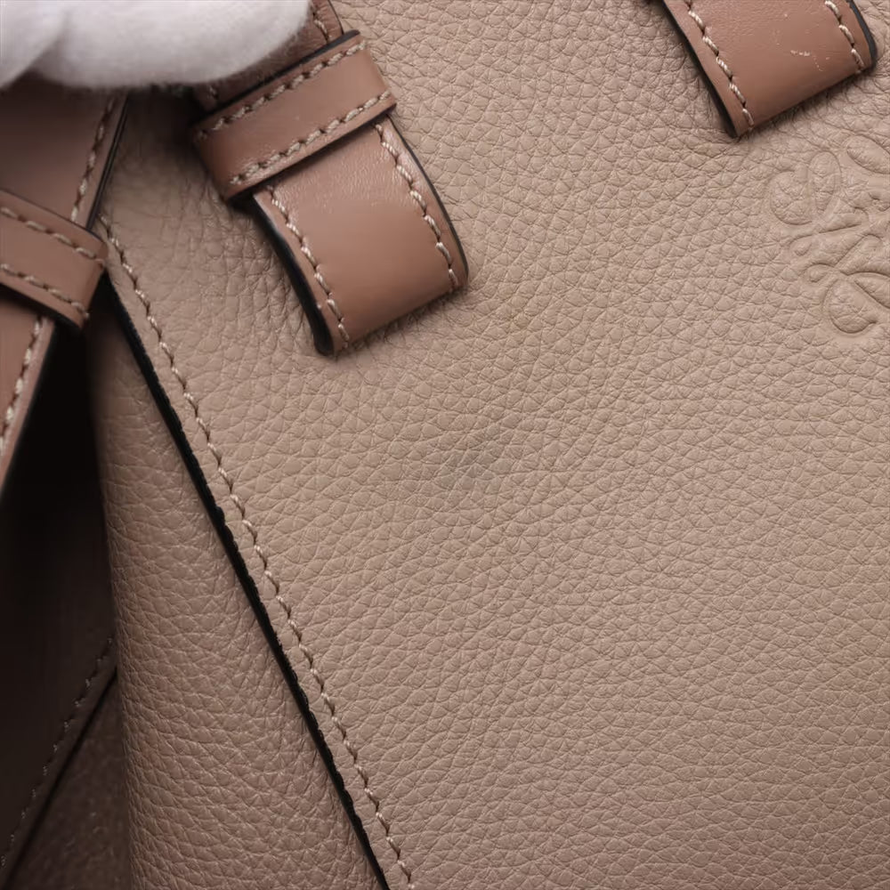 Loewe Hammock Medium Leather Two-Way Handbag Beige