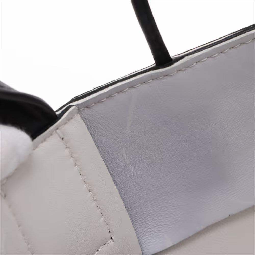 Bottega Veneta Maxi Intrecciato Mini Arco Leather Two-Way Shoulder Bag Black