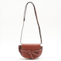 Loewe Brown Grained Leather Mini Gate Dual Bag [Clearance Sale]