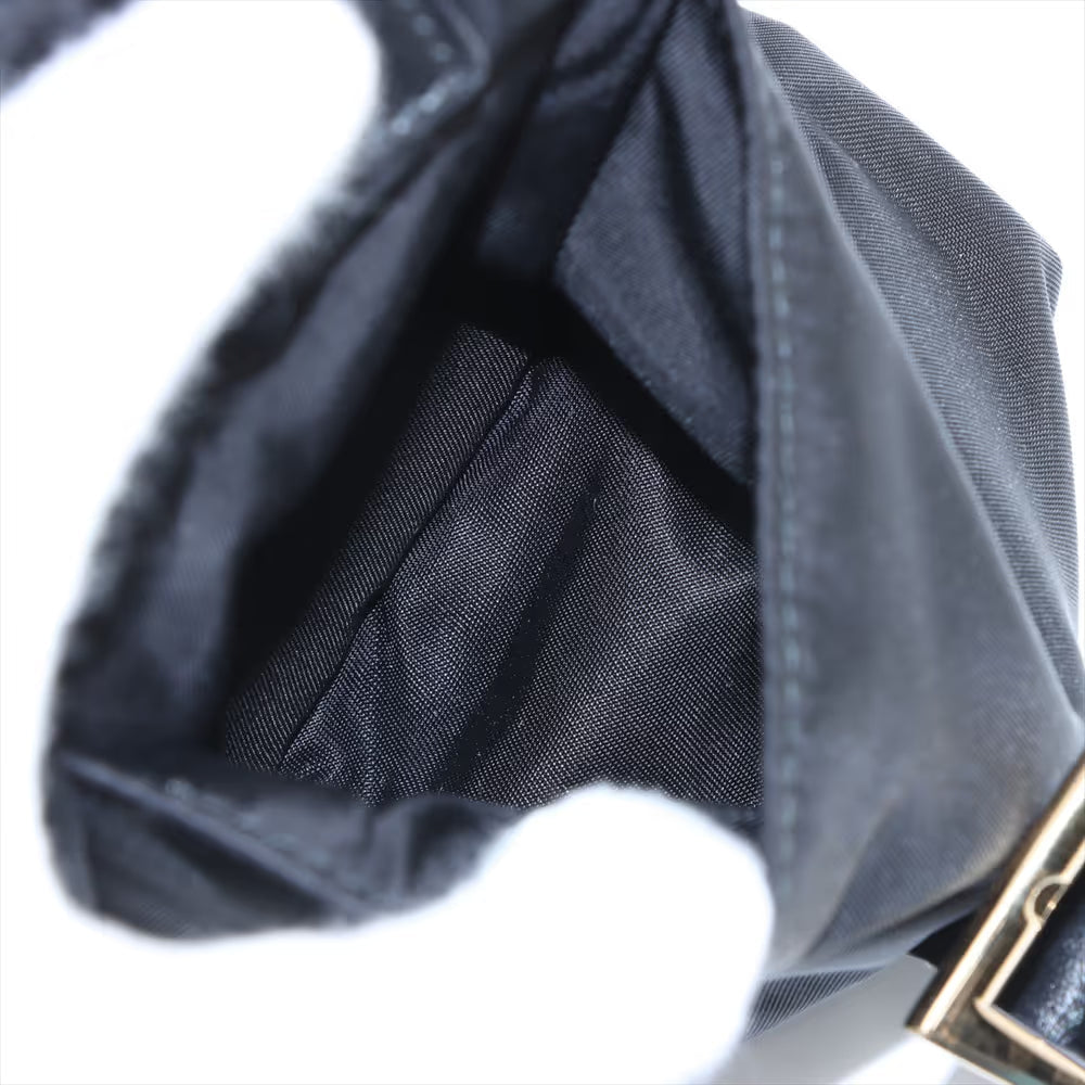 Prada Tessuto Explorer Medium Nylon Leather Two-Way Shoulder Bag Black