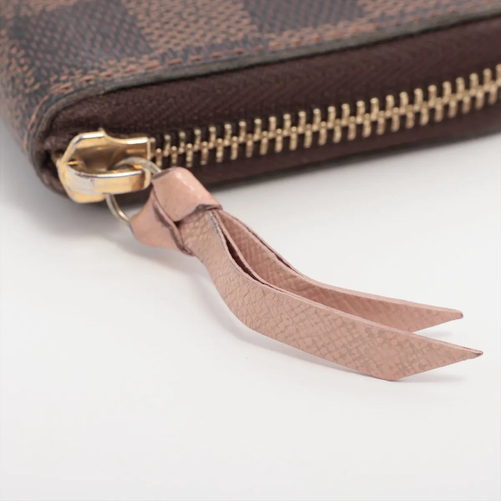 Louis Vuitton Monogram Clemence Zippy Wallet Rose Ballerine