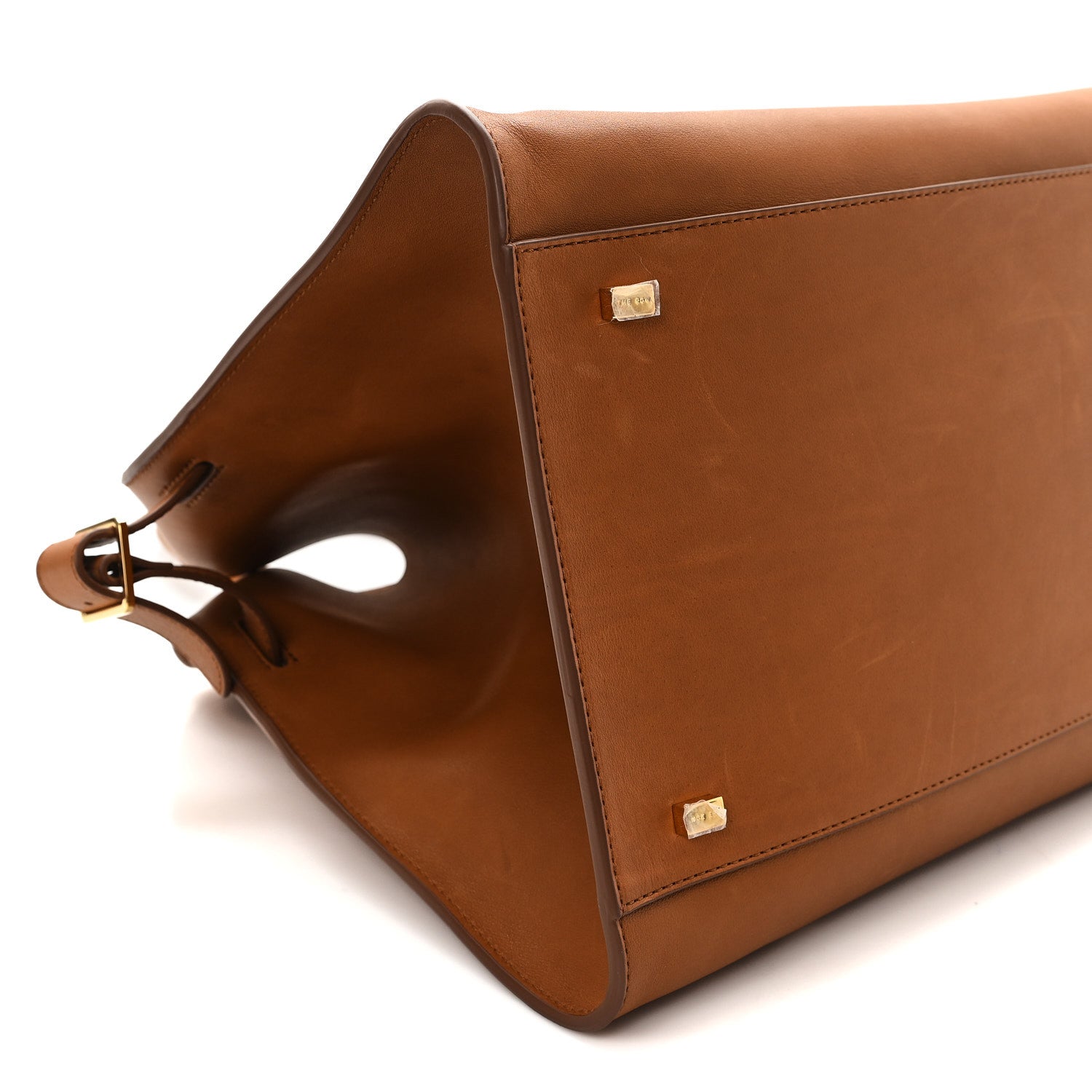 Polished Saddle Calfskin Soft Margaux 15 Cuir