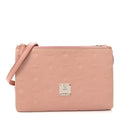 Calfskin Ottomar Monogram Small Crossbody Zip Messenger Pouch Pink Blush