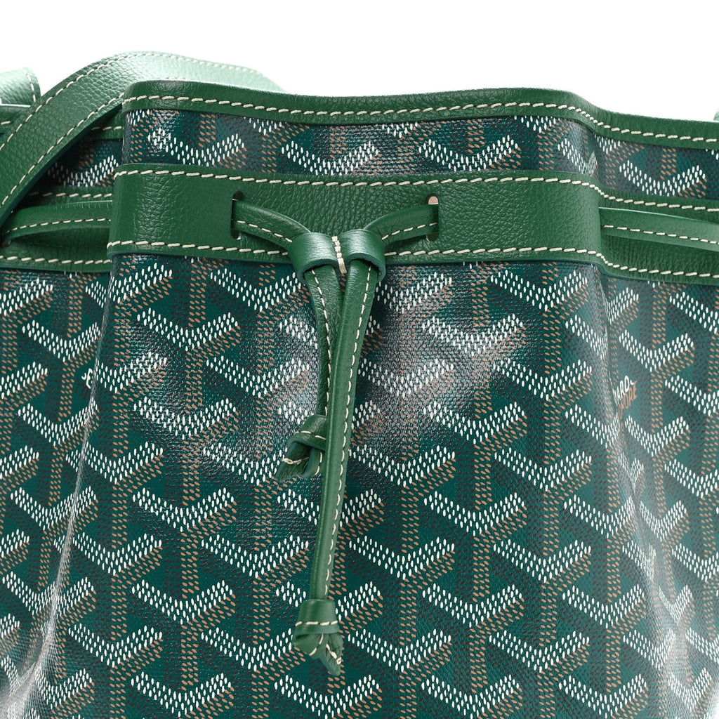 Goyardine Petit Flot Bucket Bag PM Green