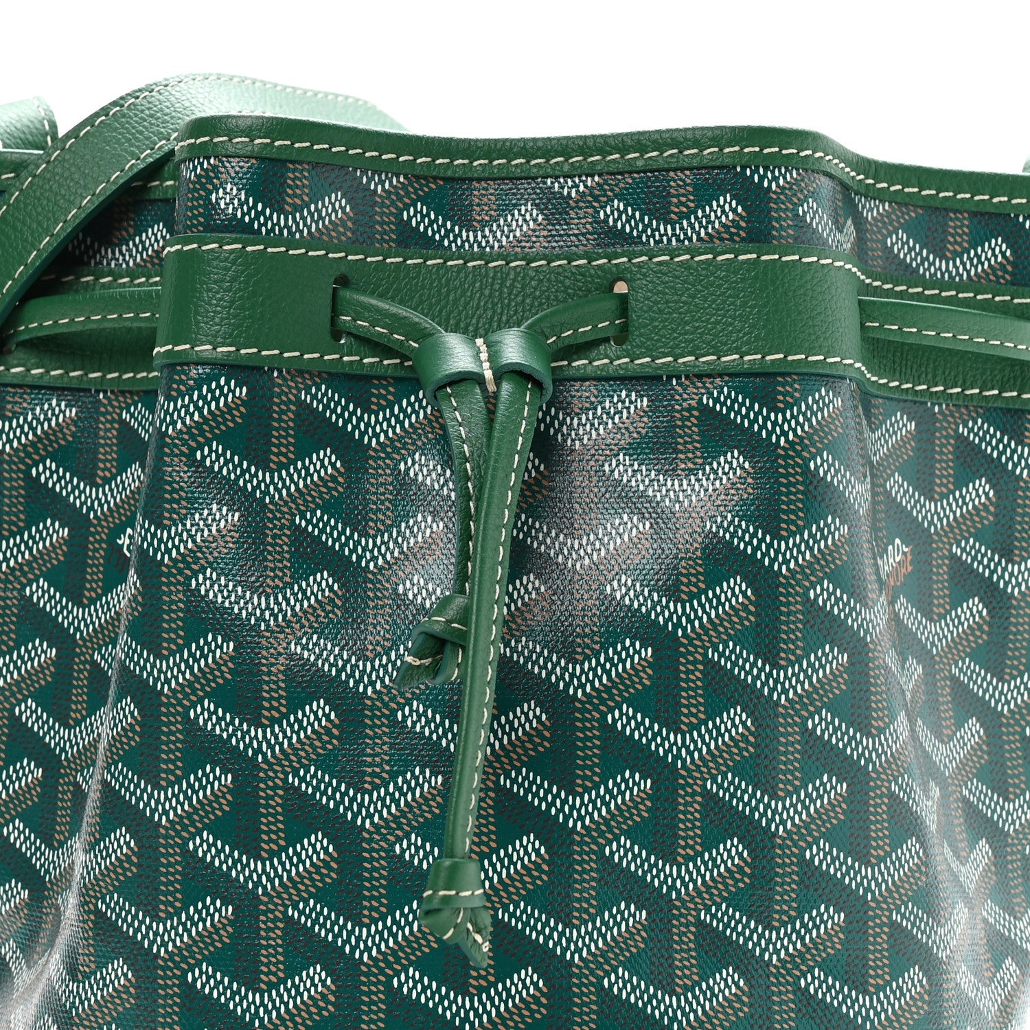 Goyardine Petit Flot Bucket Bag PM Green
