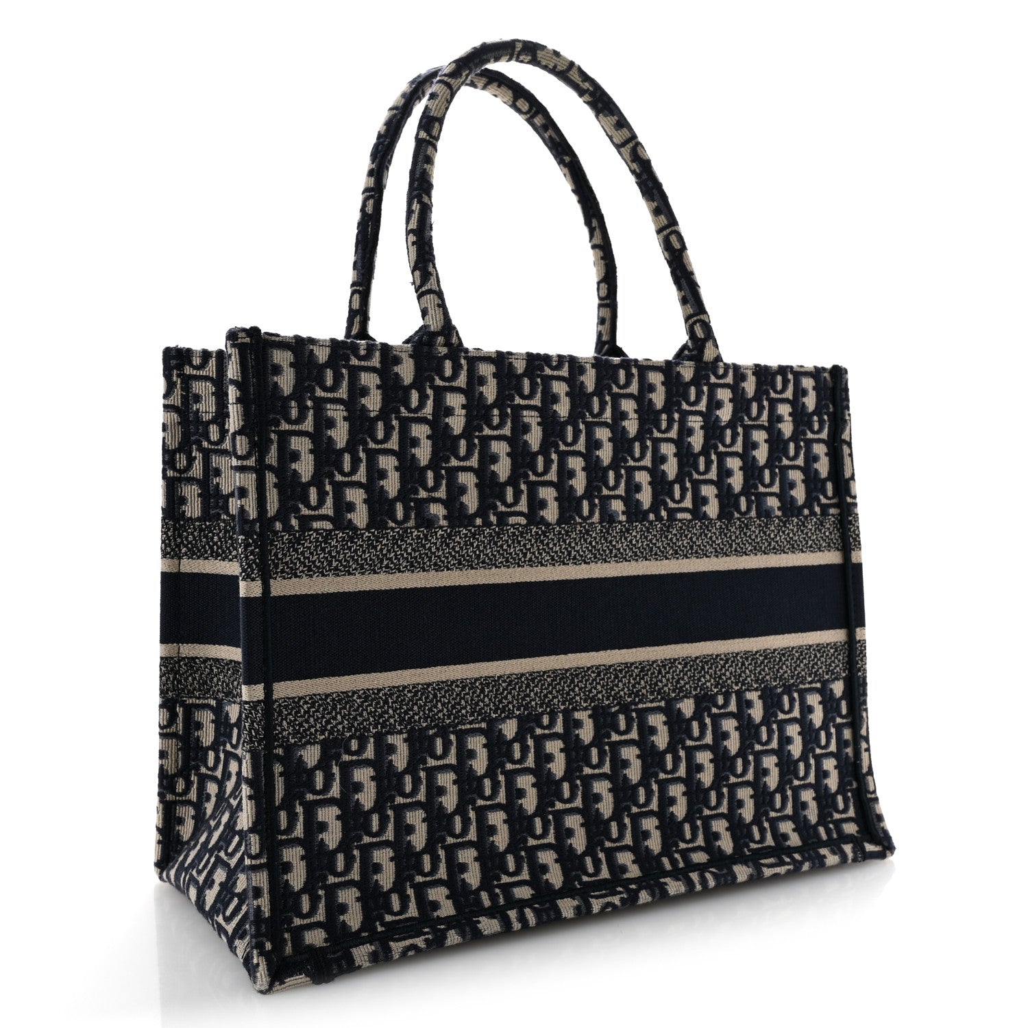 Oblique Medium Book Tote Blue Multicolor