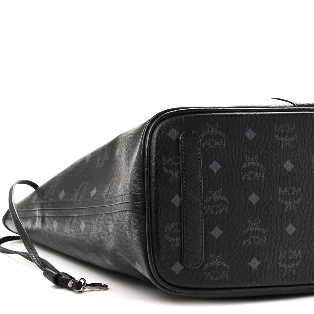 Visetos Medium Liz Reversible Shopper Tote Black