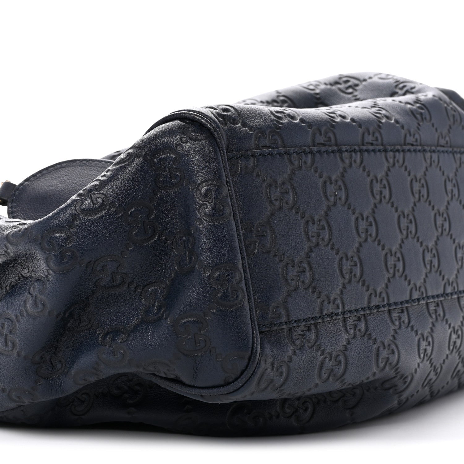 Guccissima Medium Sukey Tote Navy
