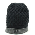 Chanel Cashmere Silk Coco Mark Knit Cap Hat