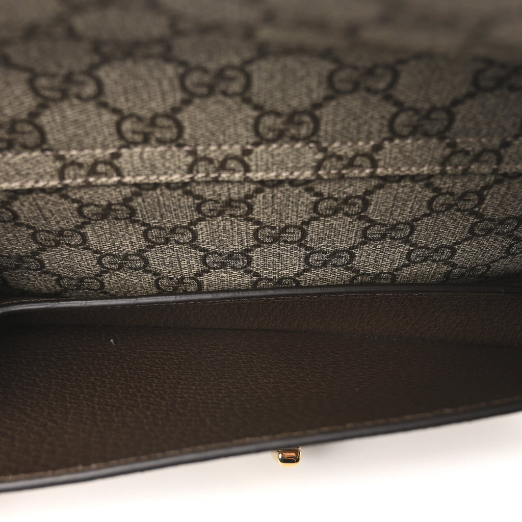 GG Supreme Monogram Textured Dollar Calfskin Blondie Belt Bag Beige Ebony New Acero Beige Ebony New Acero