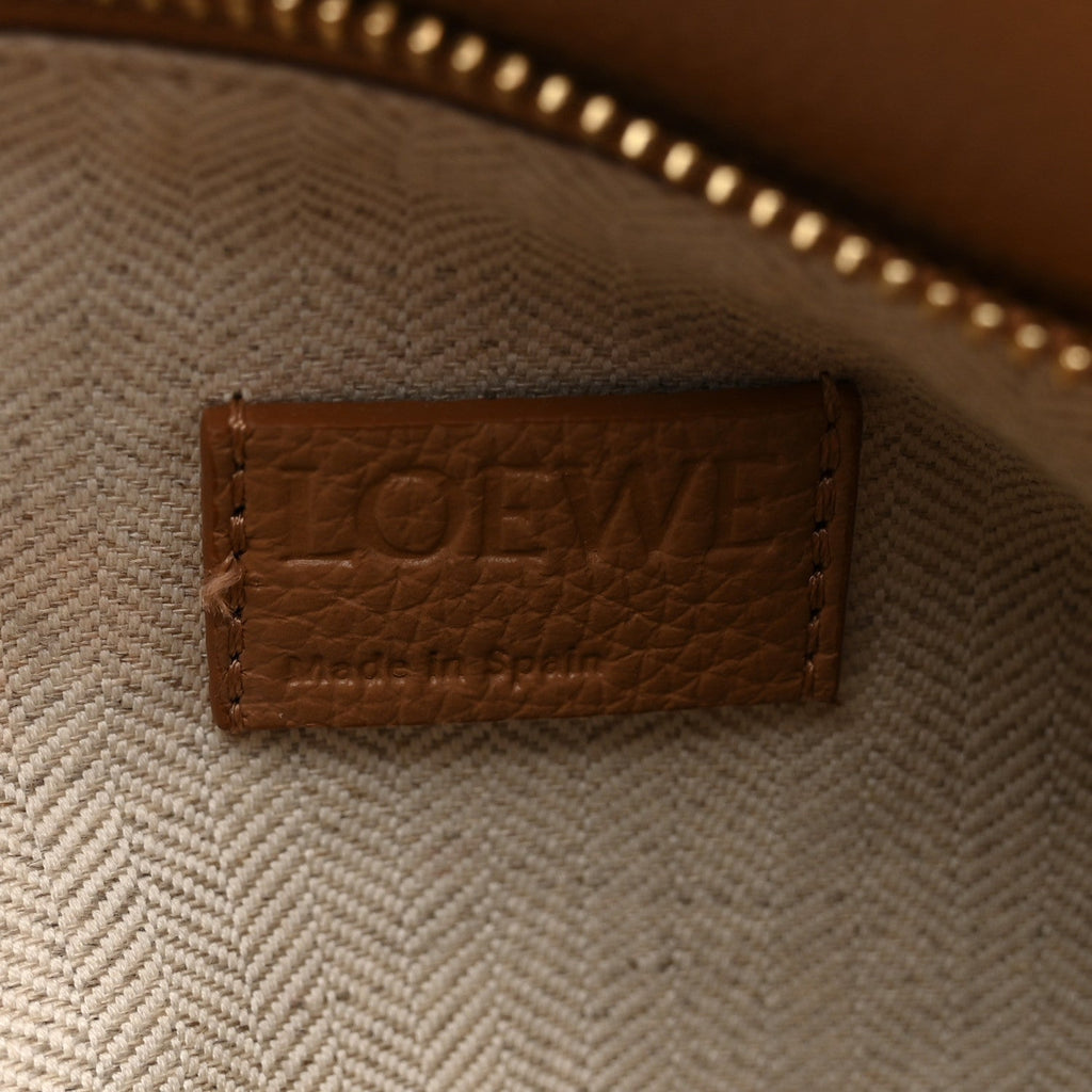 Grained Calfskin Small Puzzle Edge Bag Toffee
