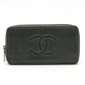 Chanel Caviar Skin Coco Mark Long Wallet A50071