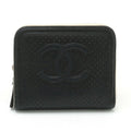 Chanel Leather Coco Mark Card Case Business Card Holder