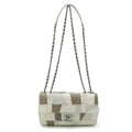 Chanel Leather Python Patchwork Coco Mark Chain Shoulder Bag