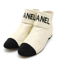 Chanel Fabric Leather Short Boots