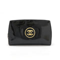 Chanel Patent Leather Make Up Coco Mark Long Wallet A47663