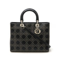 Christian Dior Leather Lady Dior 2way Bag
