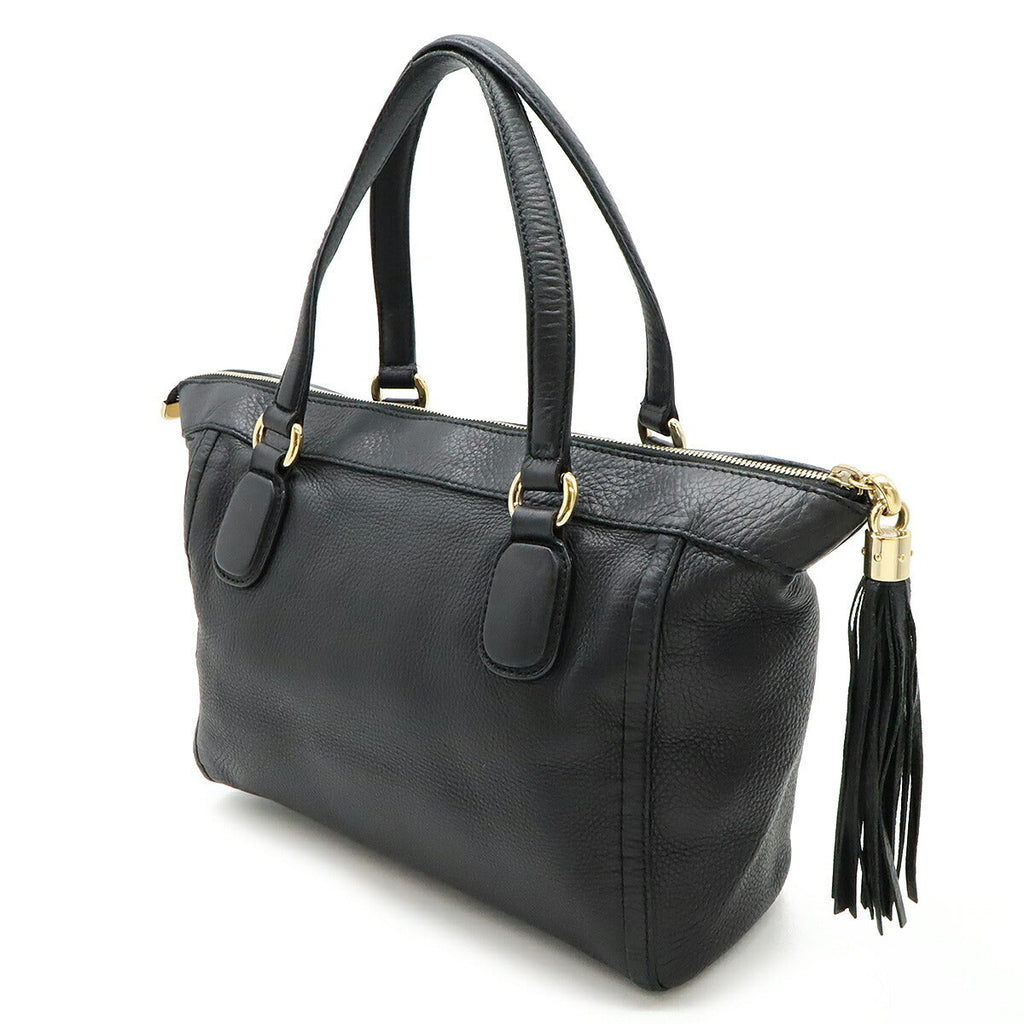 Gucci Leather Soho Interlocking G Tote Bag 282307