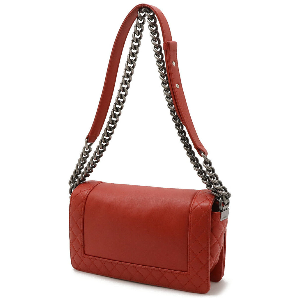 Chanel Leather Boy Chanel Shoulder Bag A67948